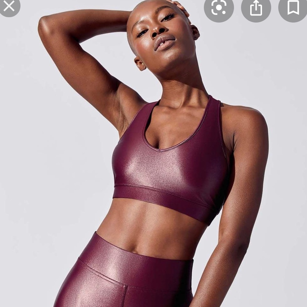 Carbon38 Take Action Bra in Wine